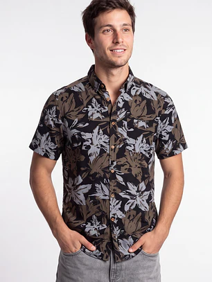 Camisa Viscosa Hombre Beige