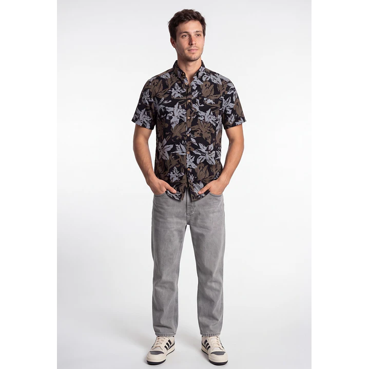 Camisa Viscosa Hombre Beige 3