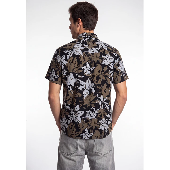 Camisa Viscosa Hombre Beige 2