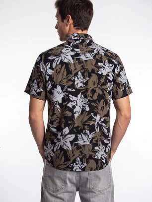 Camisa Viscosa Hombre Beige