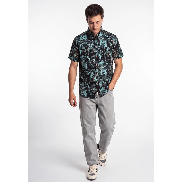 Camisa Viscosa Hombre Verde 3