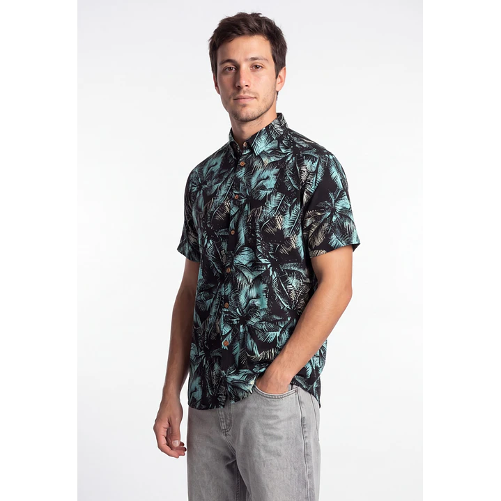 Camisa Viscosa Hombre Verde 1