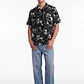 Camisa Viscosa Calavera Hombre Beige - Miniatura 3