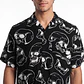 Camisa Viscosa Calavera Hombre Beige - Miniatura 4