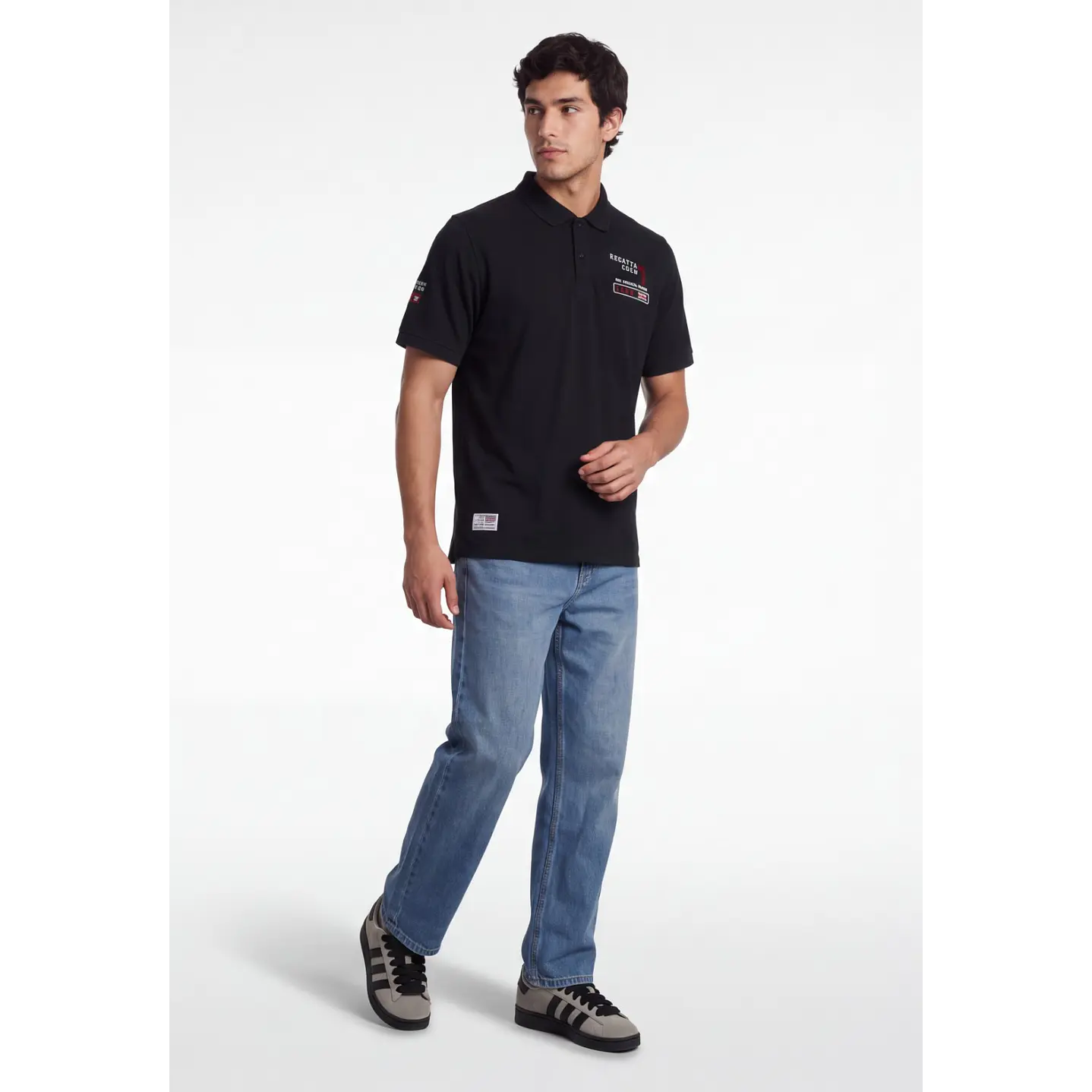 Polera Polo Hombre Negro 3