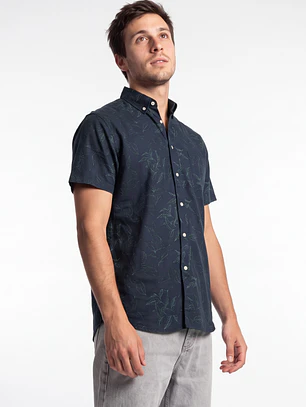 Camisa Popelina Hombre Negro