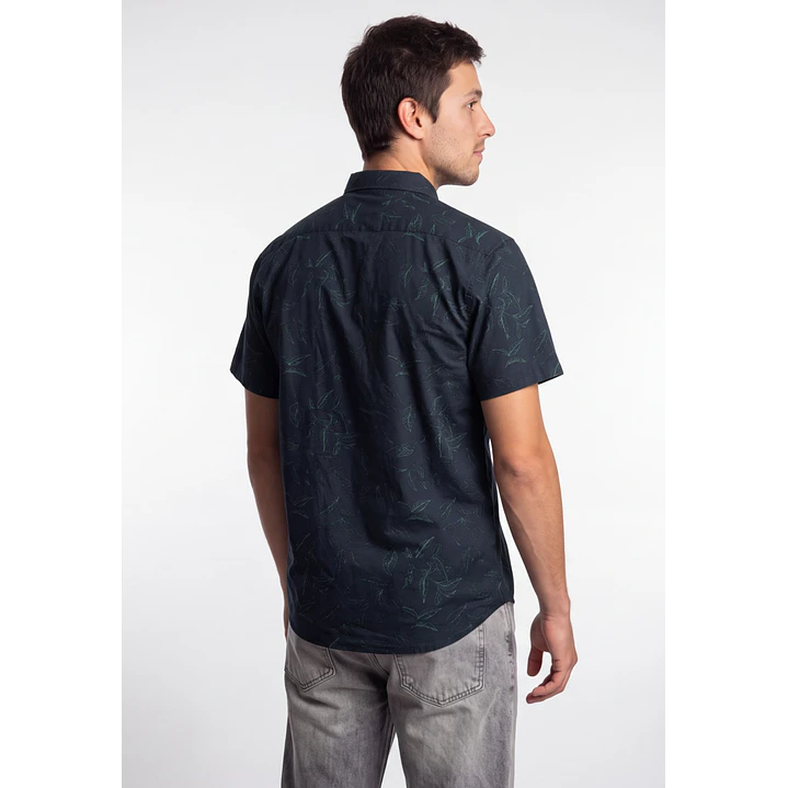 Camisa Popelina Hombre Negro 2