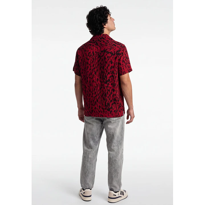 Camisa Viscosa Hombre Rojo 2