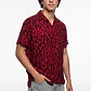 Camisa Viscosa Hombre Rojo - Miniatura 1
