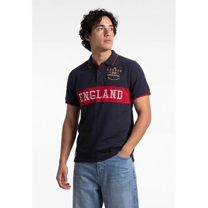 Polera City Hombre Azul 1