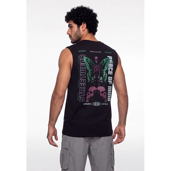 Sudadera Calavera Hombre Negro 1