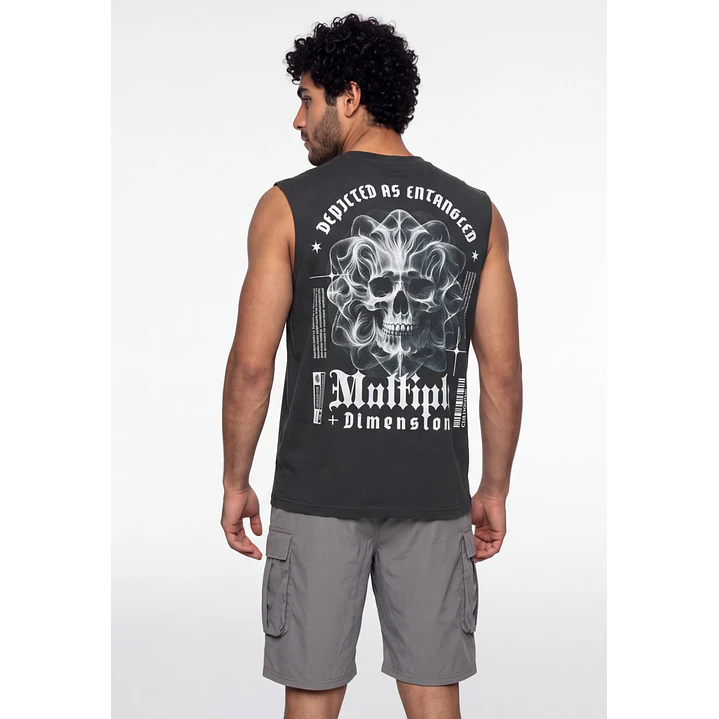 Sudadera Calavera Hombre Gris 1