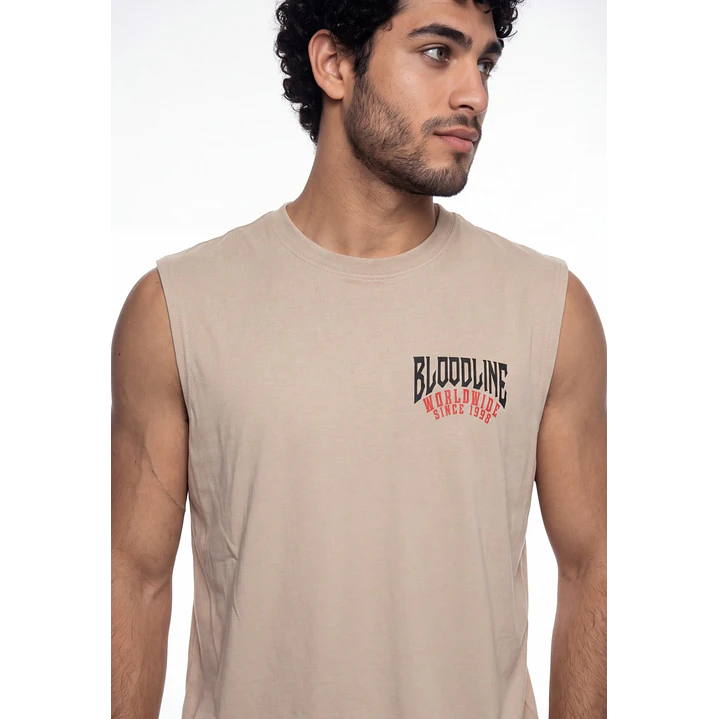 Sudadera Calavera Hombre Beige 4