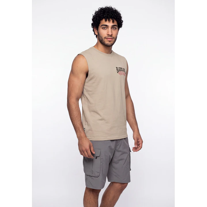 Sudadera Calavera Hombre Beige 2