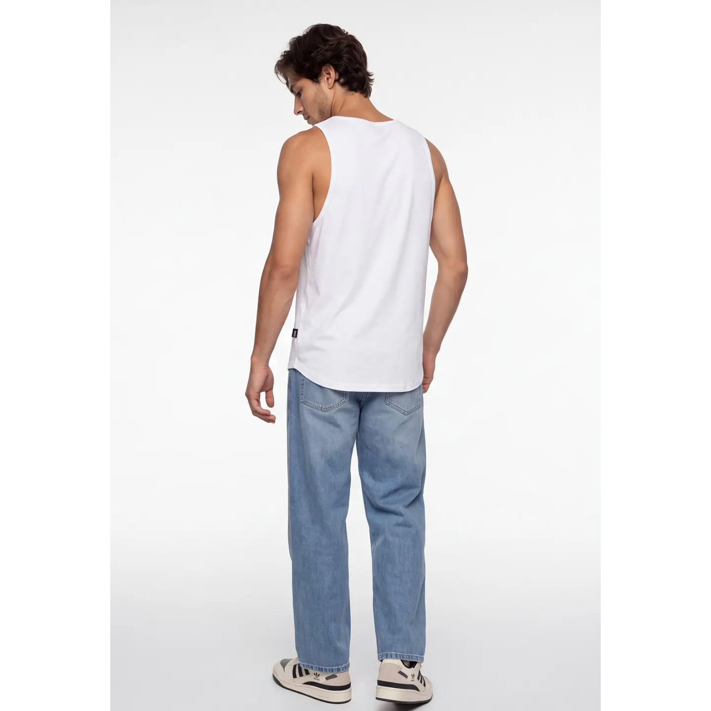 Sudadera Long Letras 3D Hombre Blanco 2