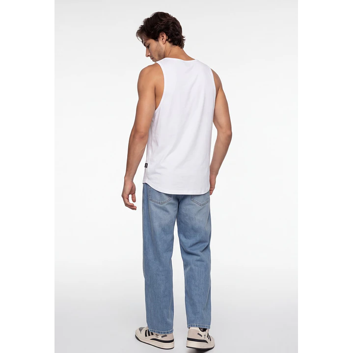 Sudadera Long Letras 3D Hombre Blanco 2
