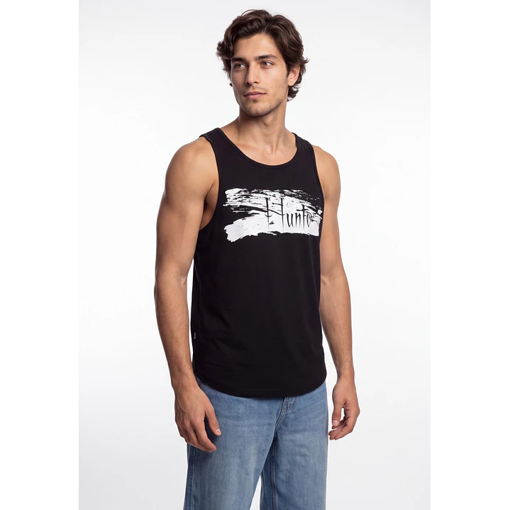 Sudadera Long Letras 3D Hombre Negro 1
