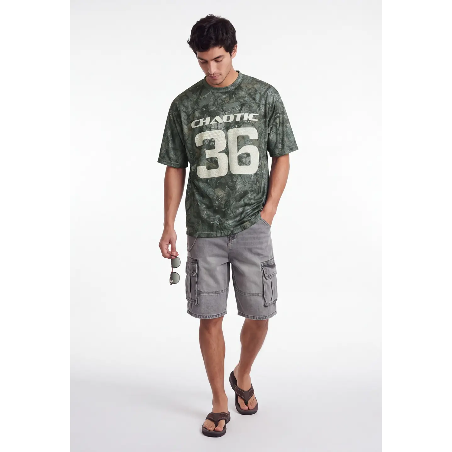 Polera Camuflado Hombre Verde 3