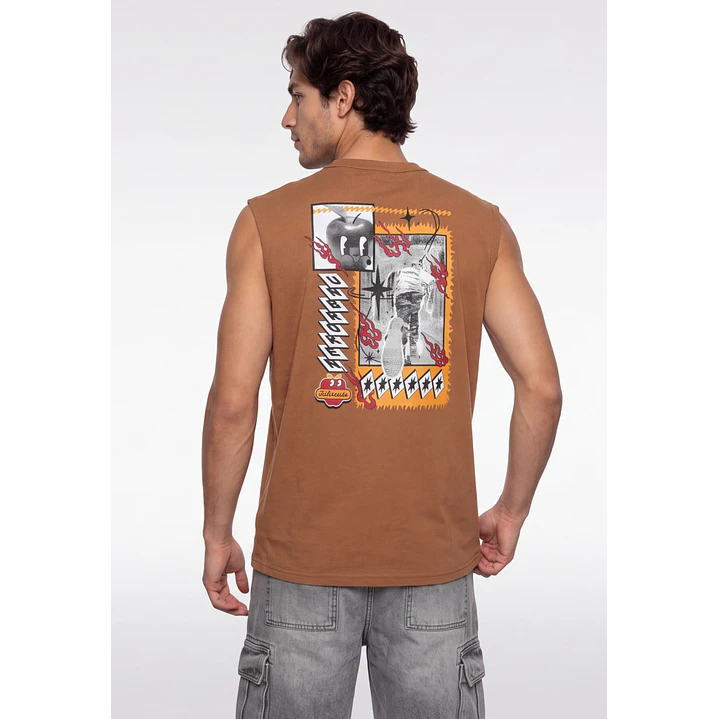 Sudadera Grafitti Hombre Mostaza 1