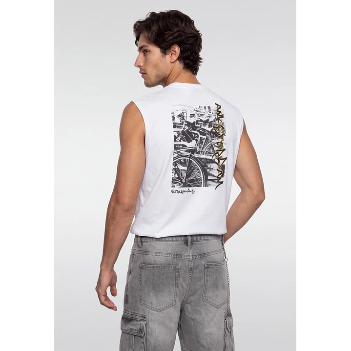 Sudadera Grafitti Hombre Blanco 1