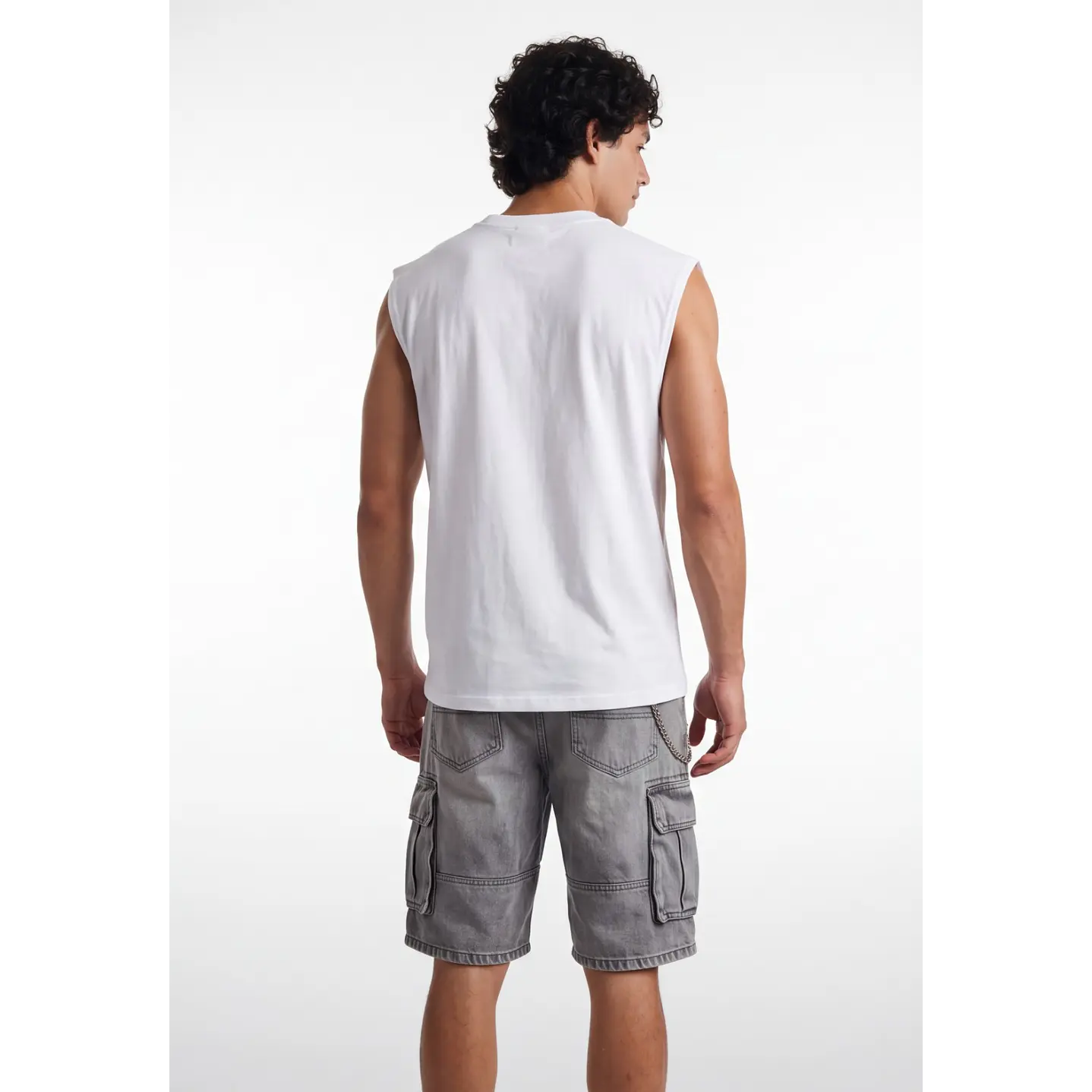 Sudadera Moda Boxy Fit Hombre Blanco 2