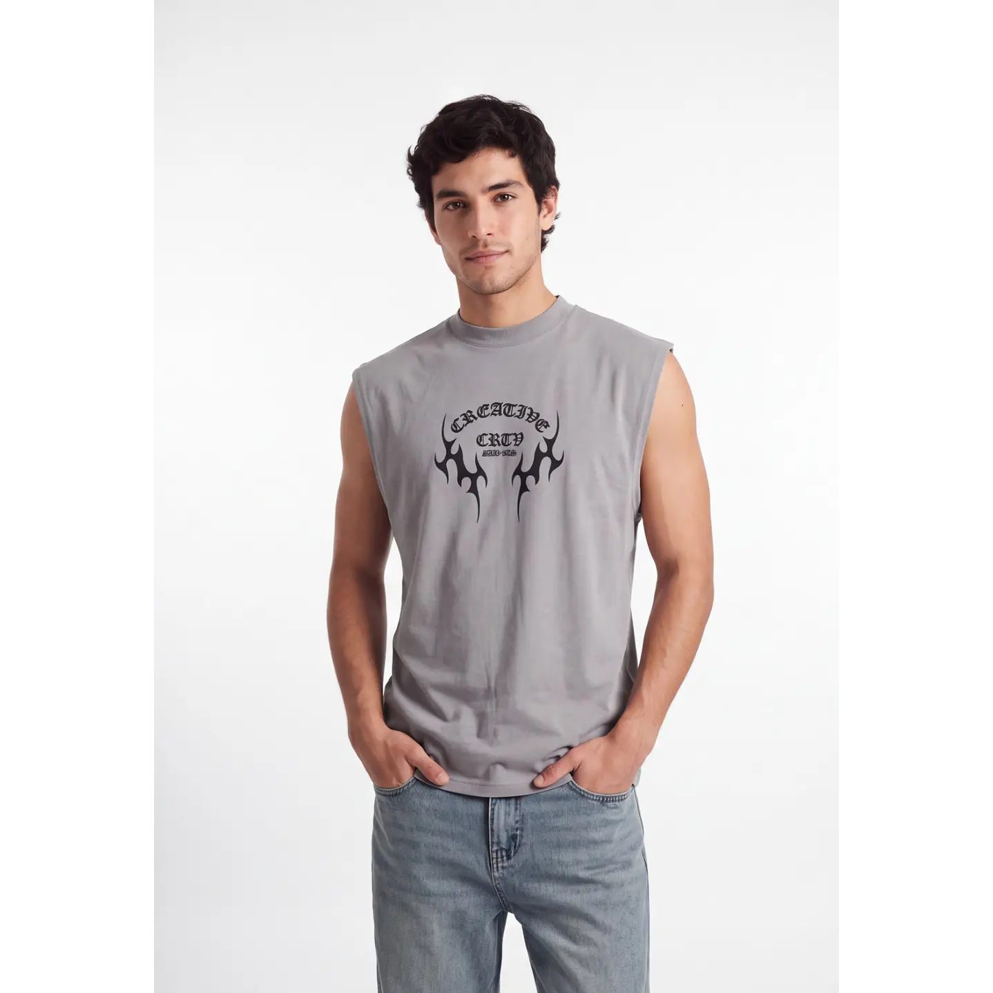 Sudadera Death Metal Hombre Gris 2