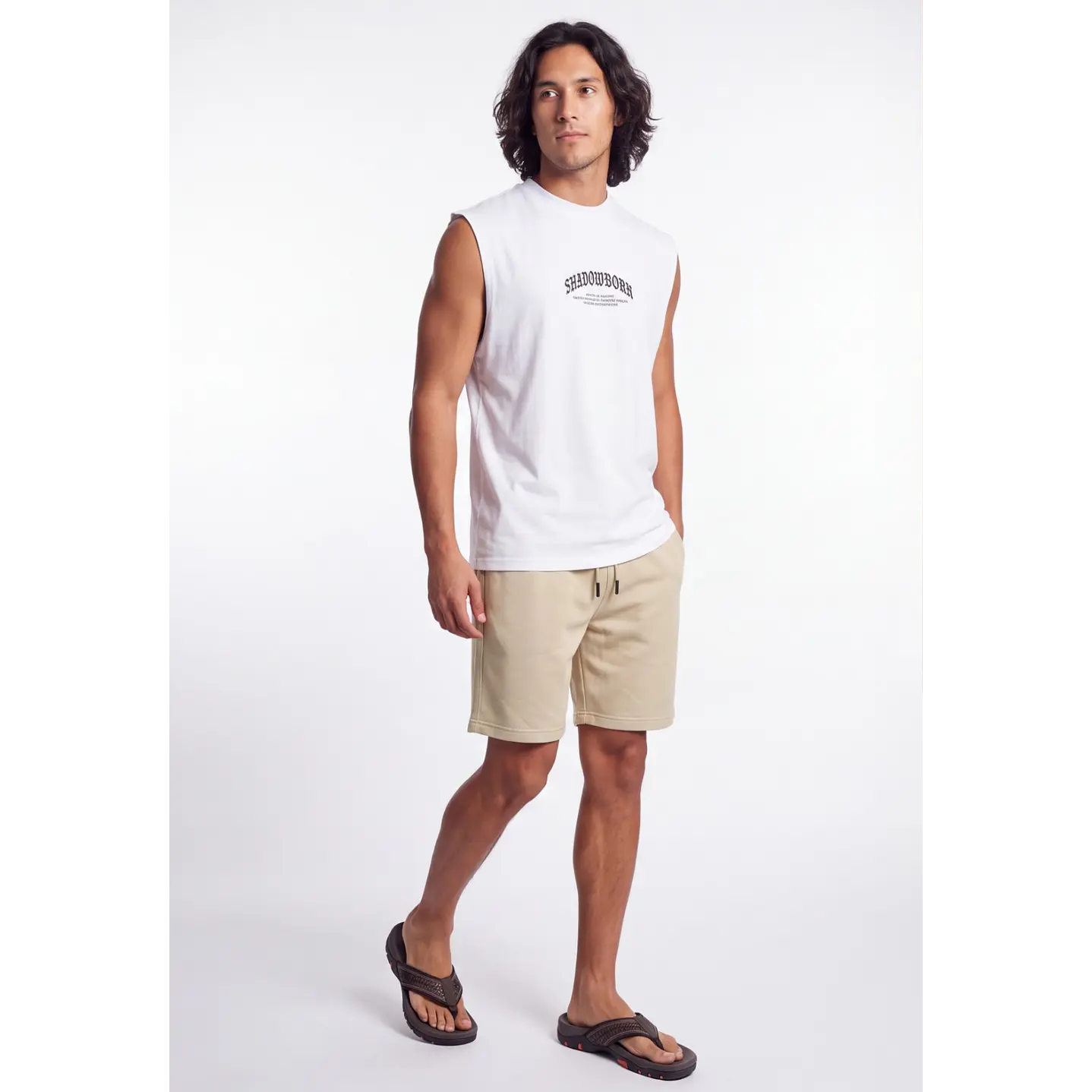 Bermuda Bordado Hombre Beige 3