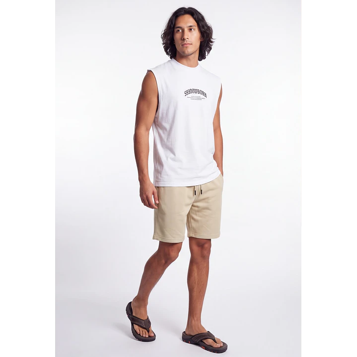 Bermuda Bordado Hombre Beige 3