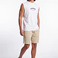 Bermuda Bordado Hombre Beige - Miniatura 3