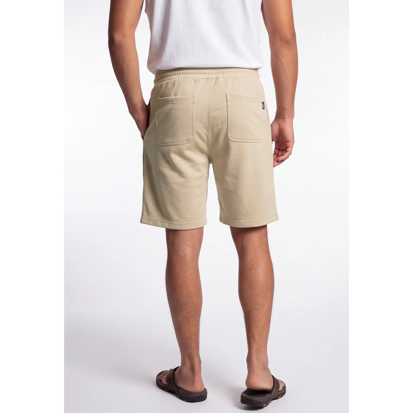 Bermuda Bordado Hombre Beige 2