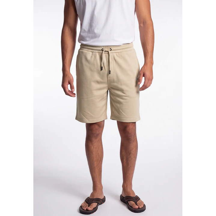 Bermuda Bordado Hombre Beige 1