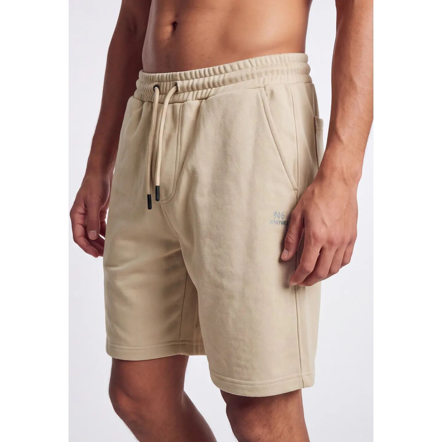 Bermuda Bordado Hombre Beige 4