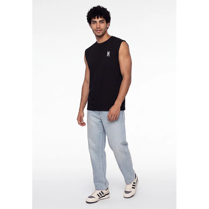 Sudadera Death Metal Hombre Sin Manga Negro 3