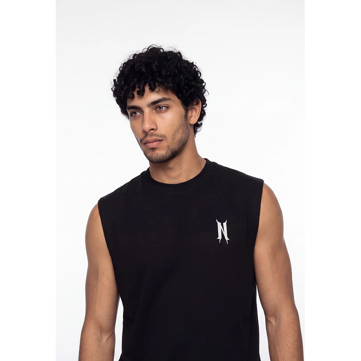 Sudadera Death Metal Hombre Sin Manga Negro 4