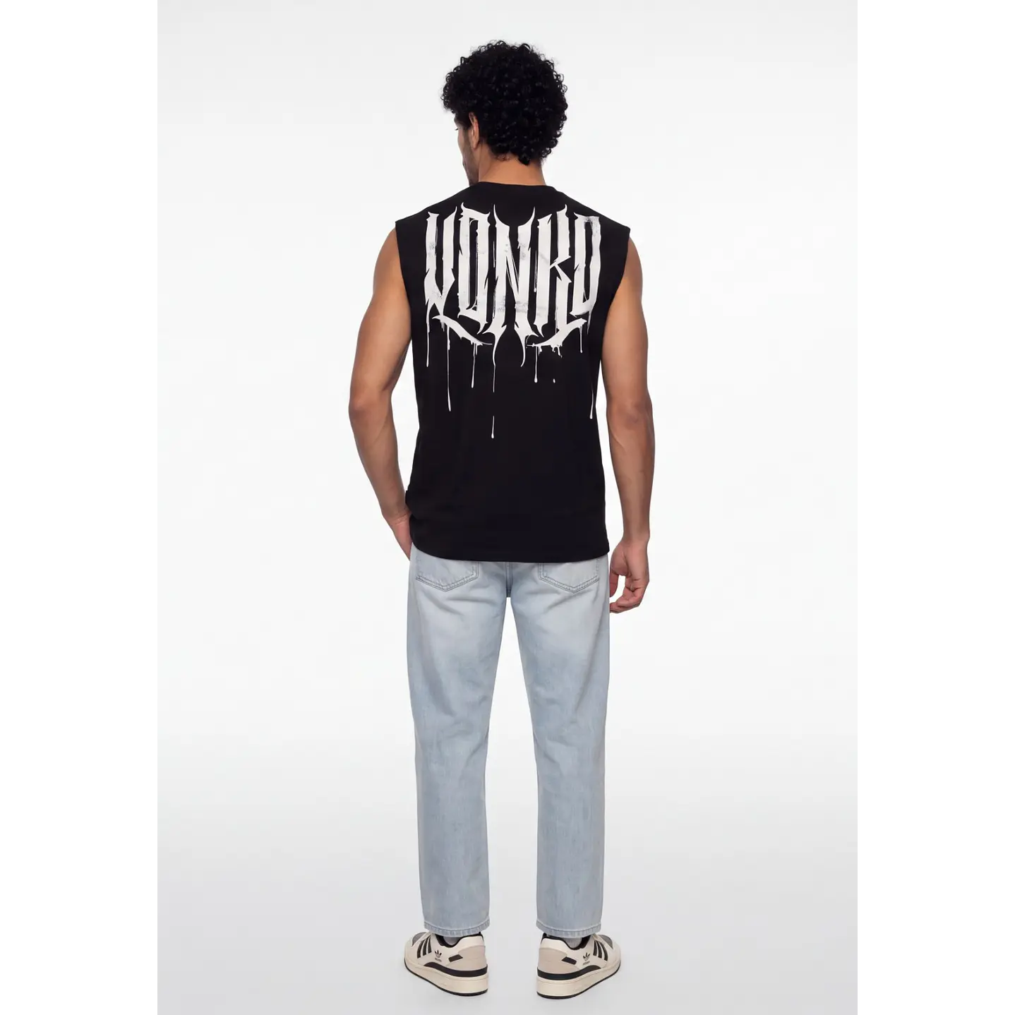 Sudadera Death Metal Hombre Sin Manga Negro 1