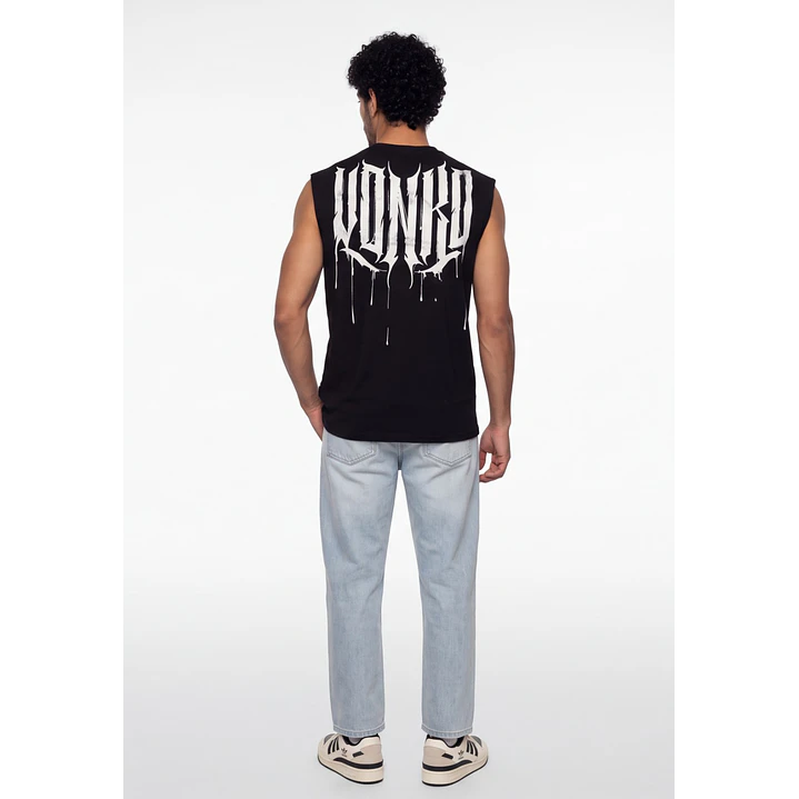 Sudadera Death Metal Hombre Sin Manga Negro 1