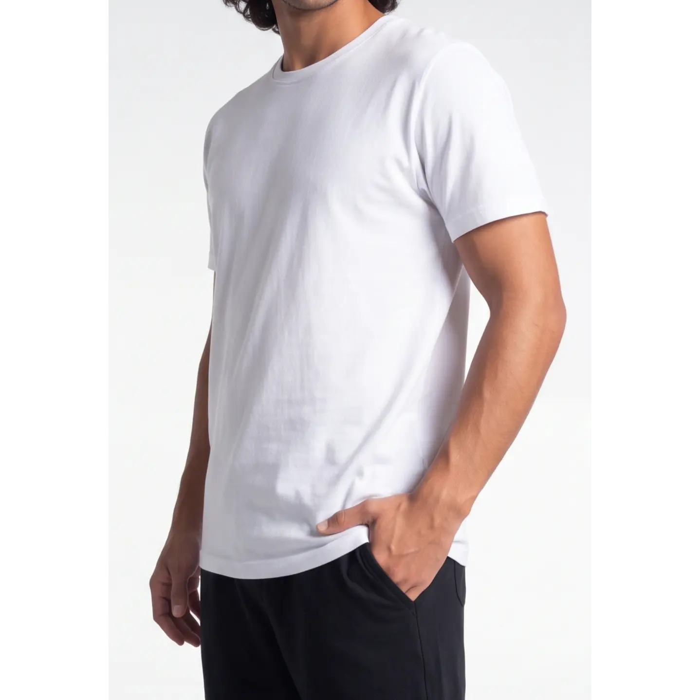 Bermuda Franela Hombre Negro 4