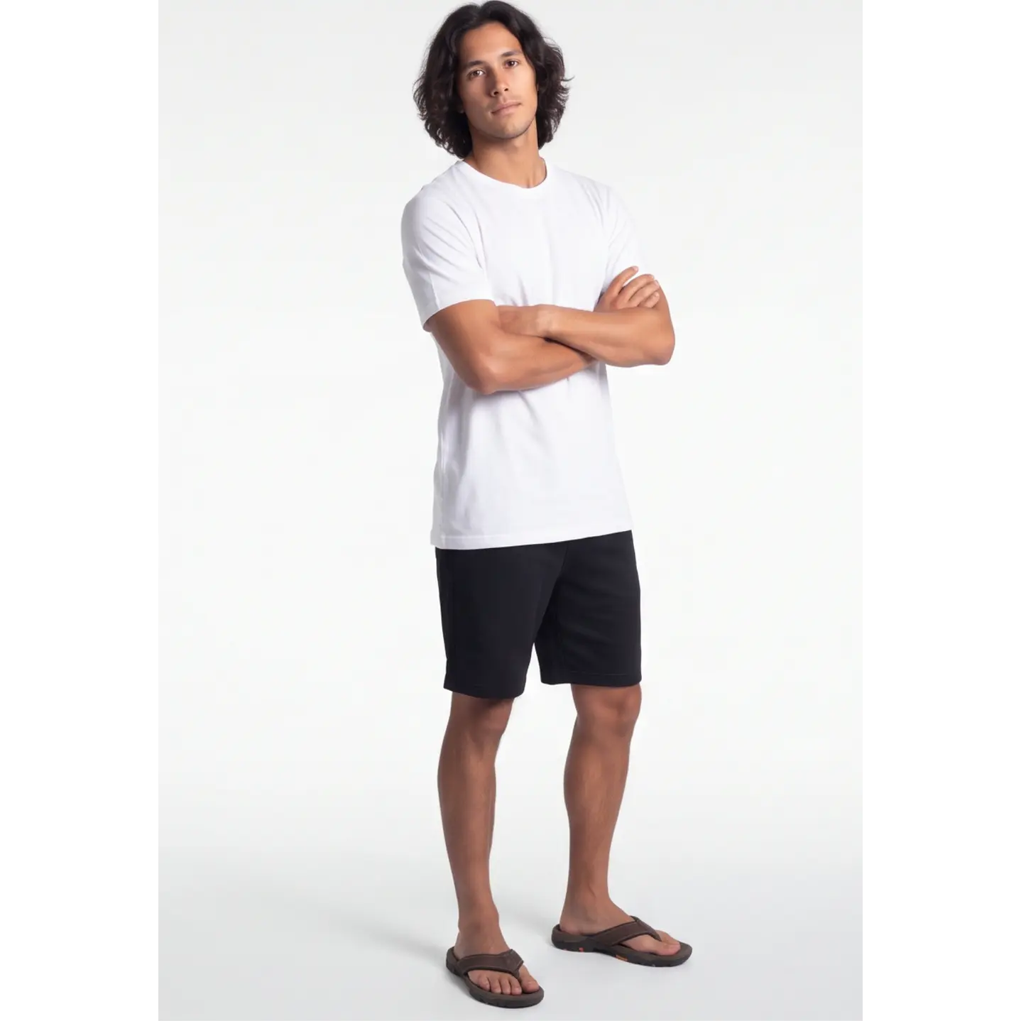Bermuda Franela Hombre Negro 3