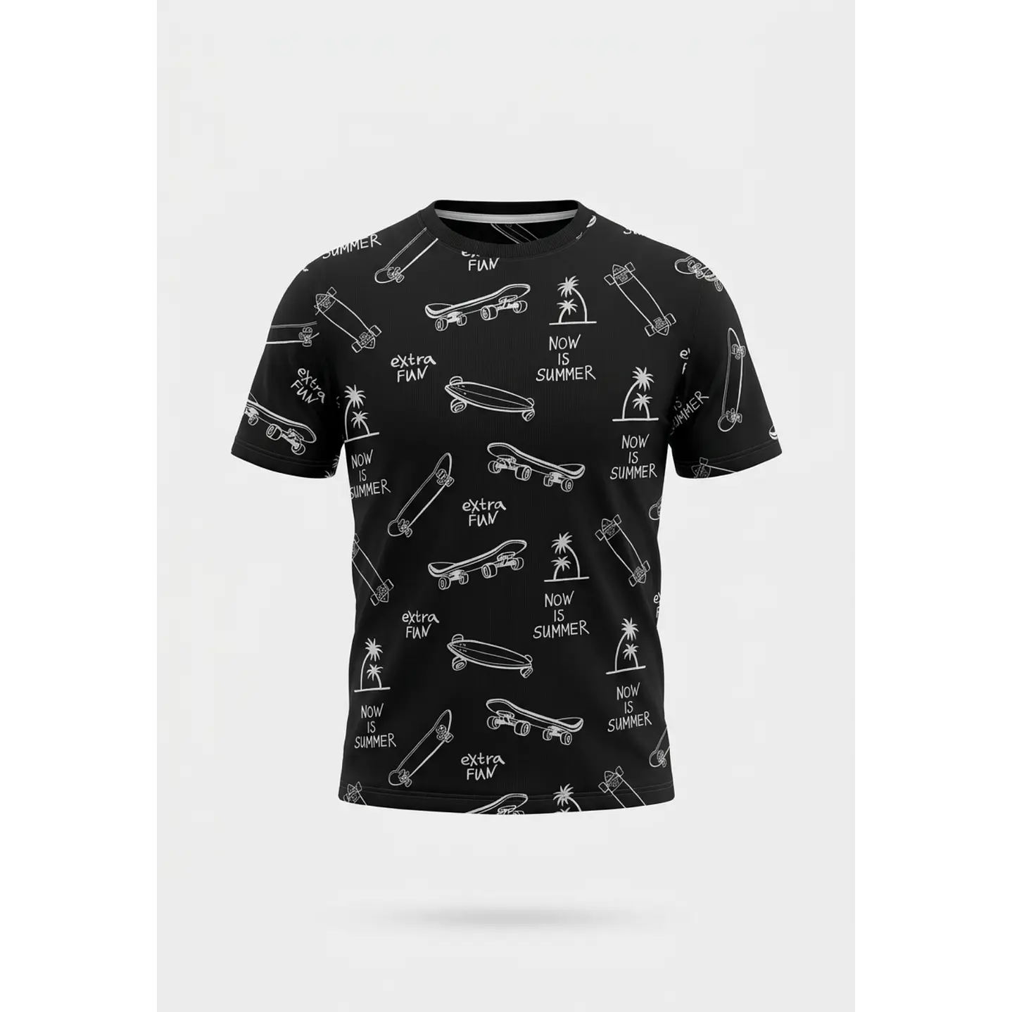 Polera Calavera Niño Negro 2