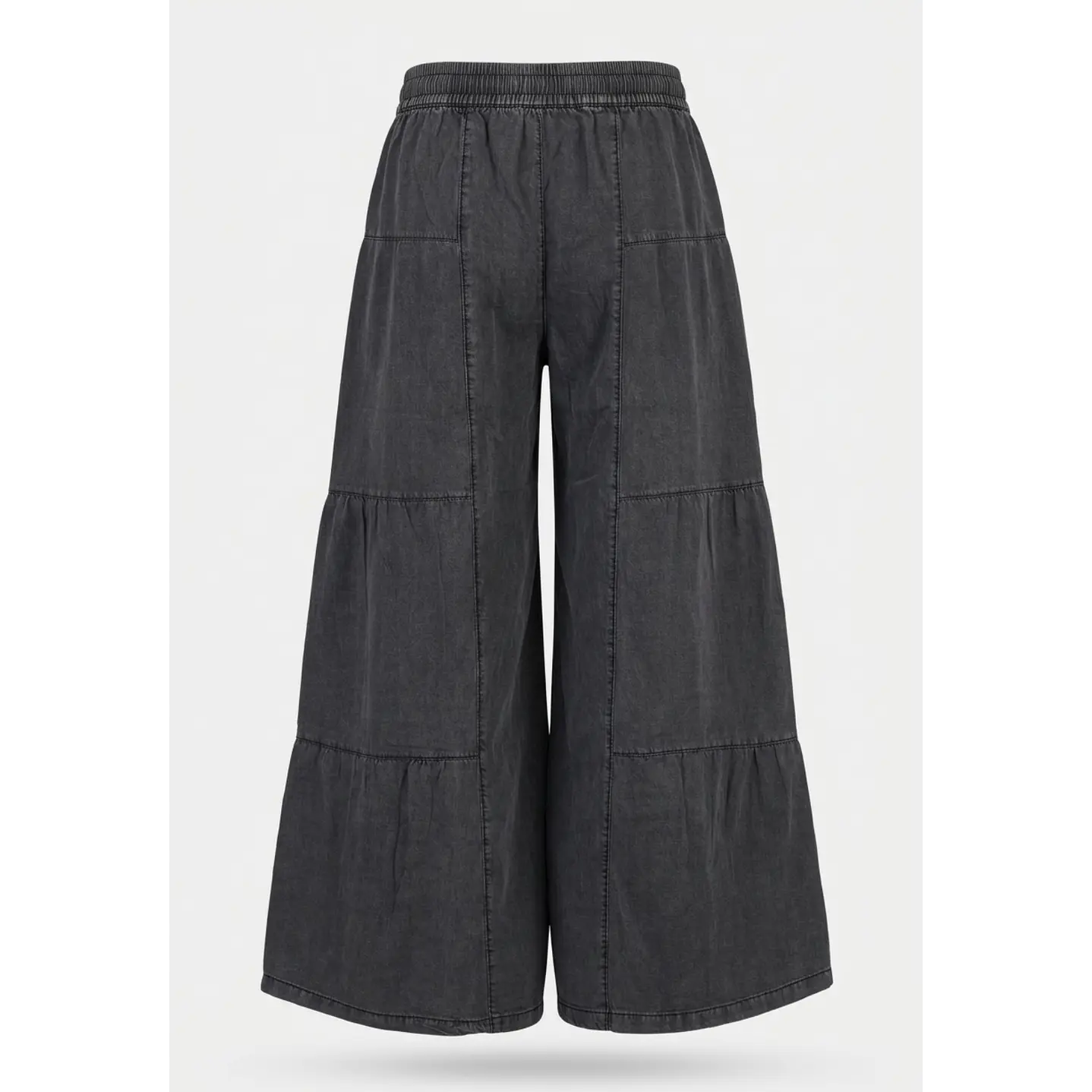 Jeans Tencel Wide Leg Mujer Gris 2