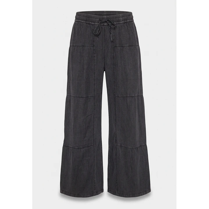 Jeans Tencel Wide Leg Mujer Gris 1