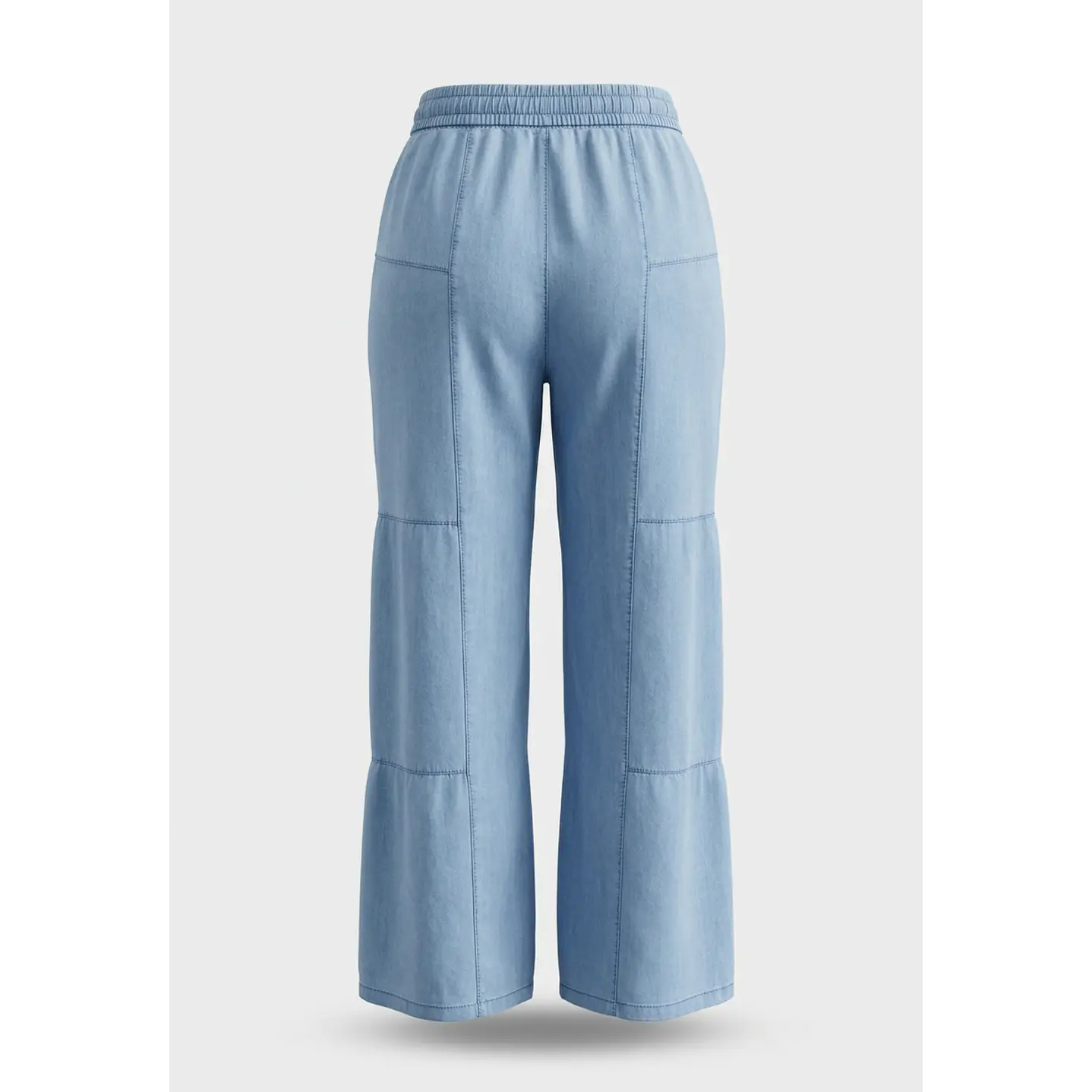 Jeans Tencel Wide Leg Mujer Celeste 2