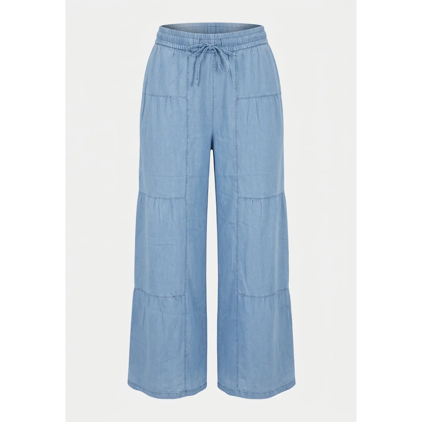 Jeans Tencel Wide Leg Mujer Celeste 1