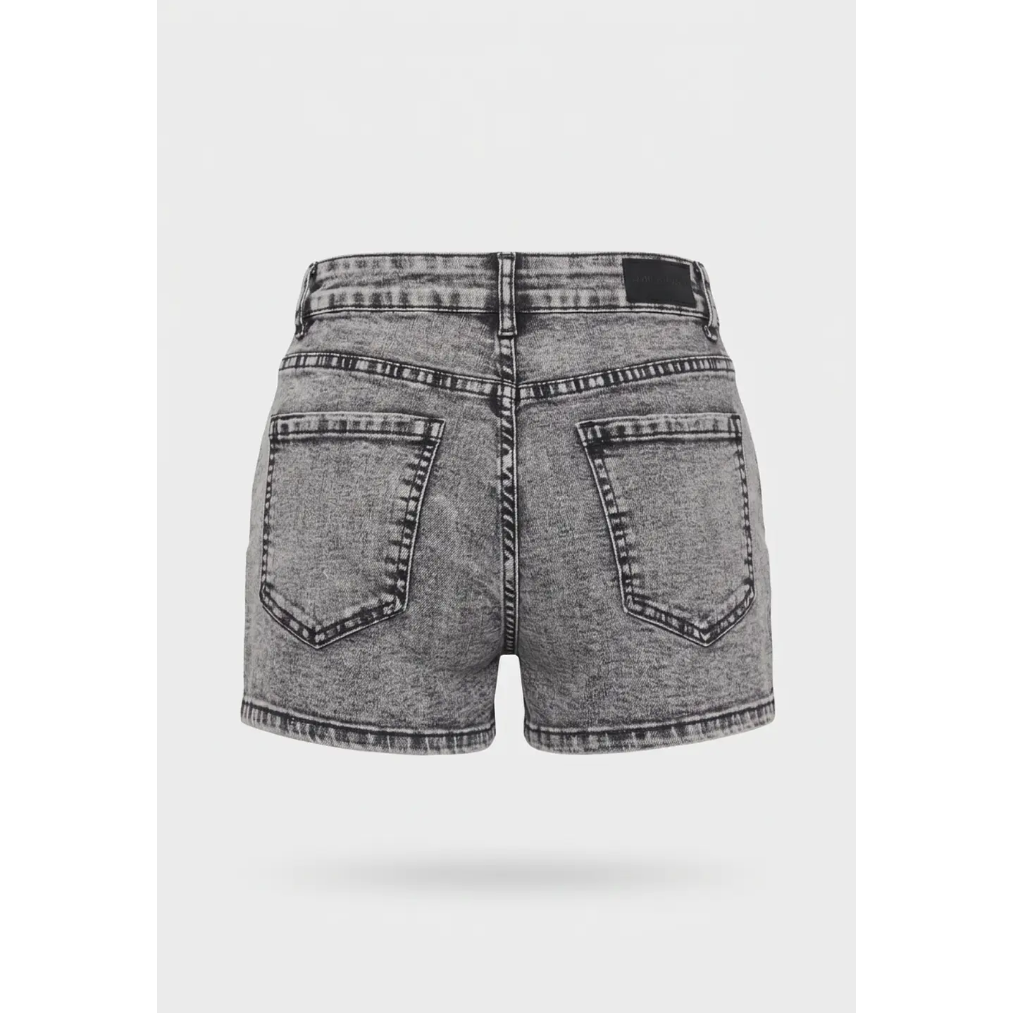 Short Denim Cuadros Lola Gris 2