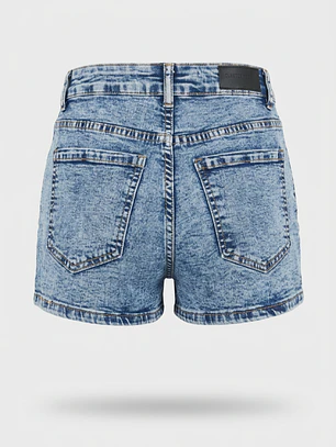 Short Denim Cuadros Lola Azul