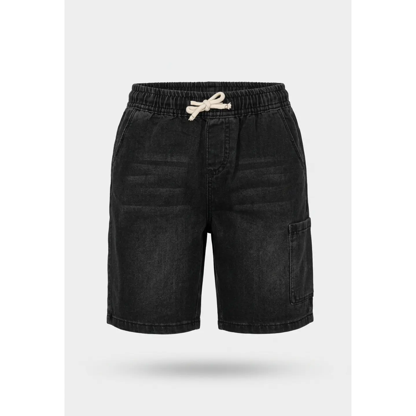 Bermuda Denim Cargo Niño Negro 1