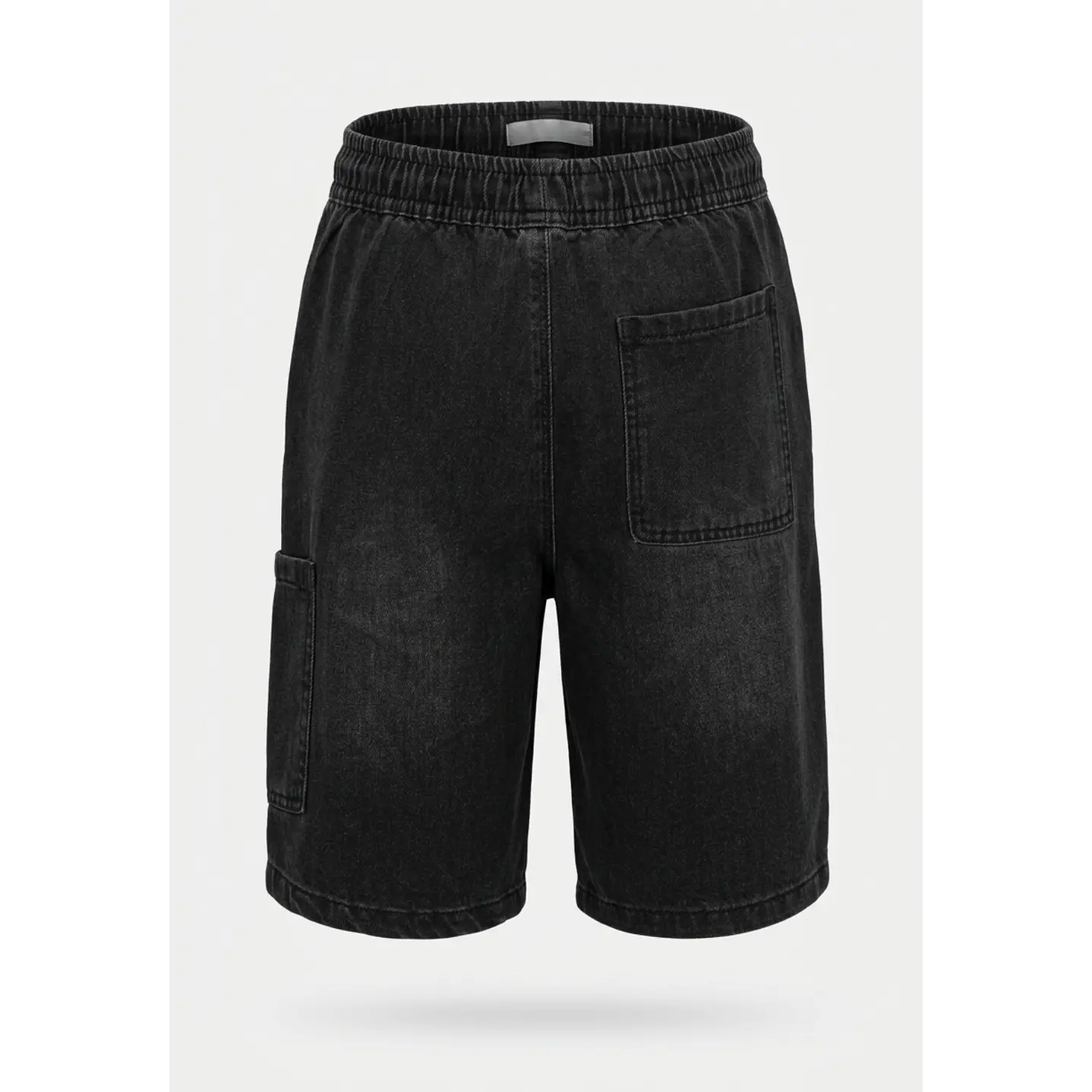Bermuda Denim Cargo Niño Negro 2