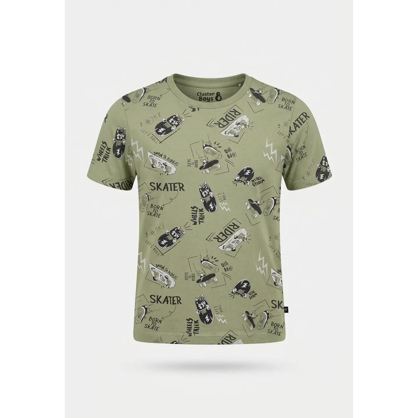 Polera Skater Niño Verde 1