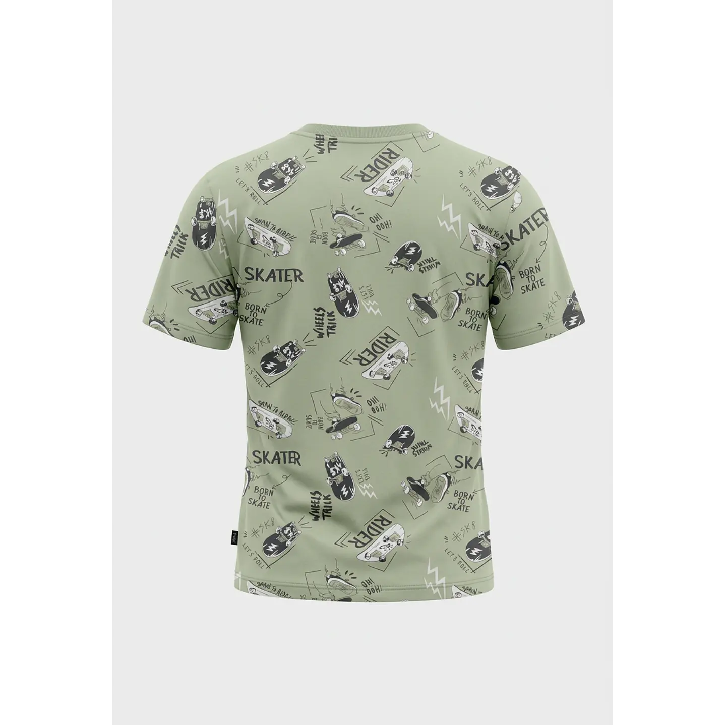 Polera Skater Niño Verde 2