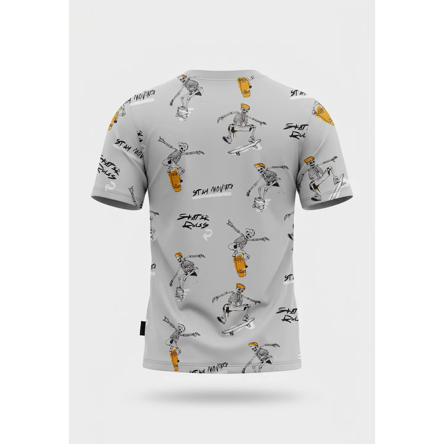 Polera Calavera Niño Gris 2